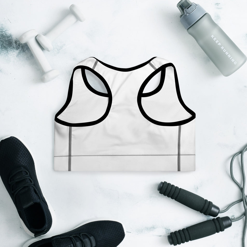 VVINONA Padded Sports Bra in black – back view