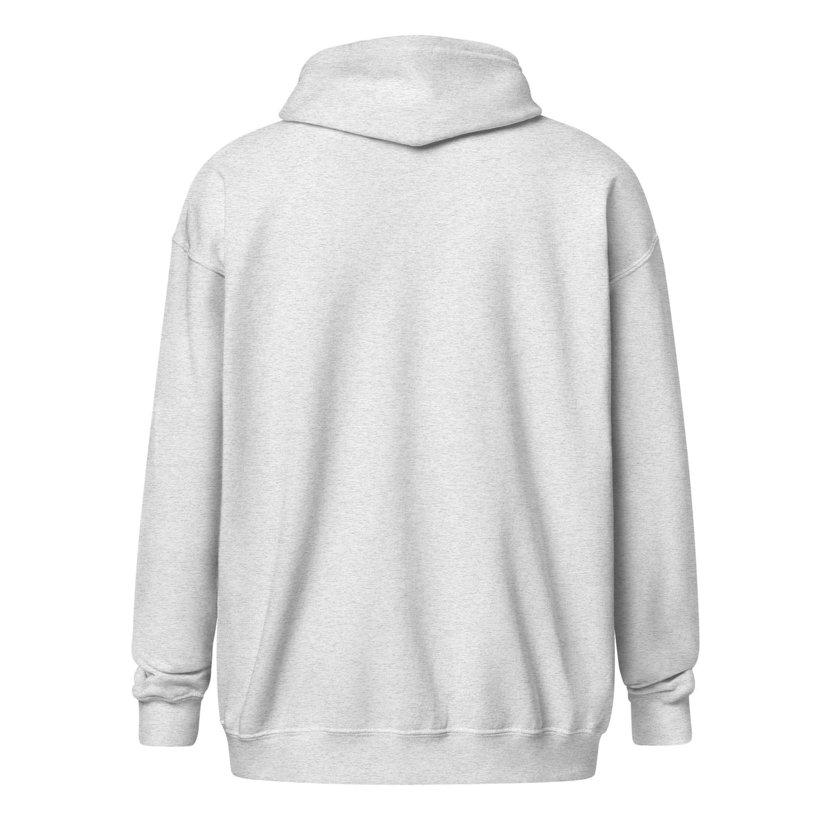 VVINONA Unisex Zip Hoodie in ash – back view