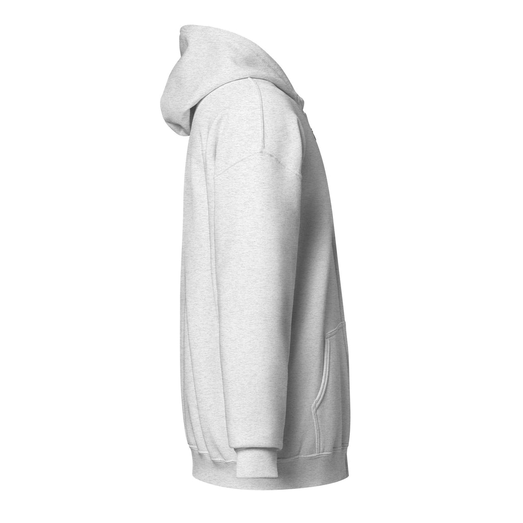 VVINONA Unisex Zip Hoodie in ash – right side view