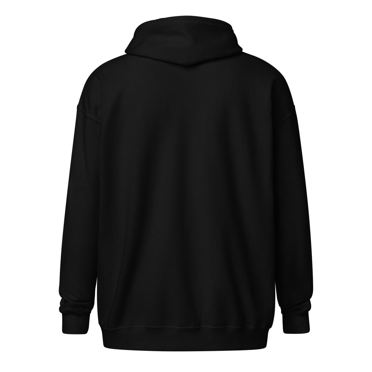 VVINONA Unisex Zip Hoodie in black – back view