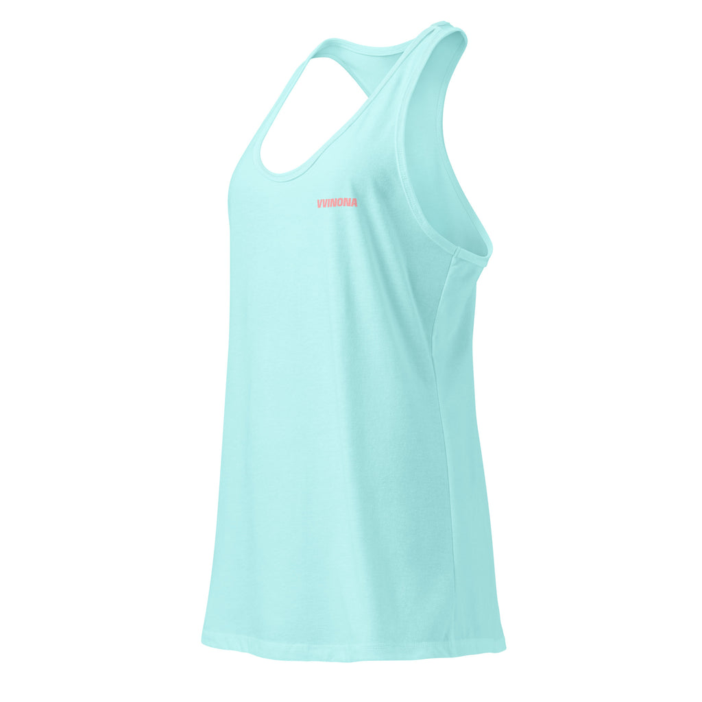 VVINONA Women's Fitted Racerback Tank in cancun – front left view