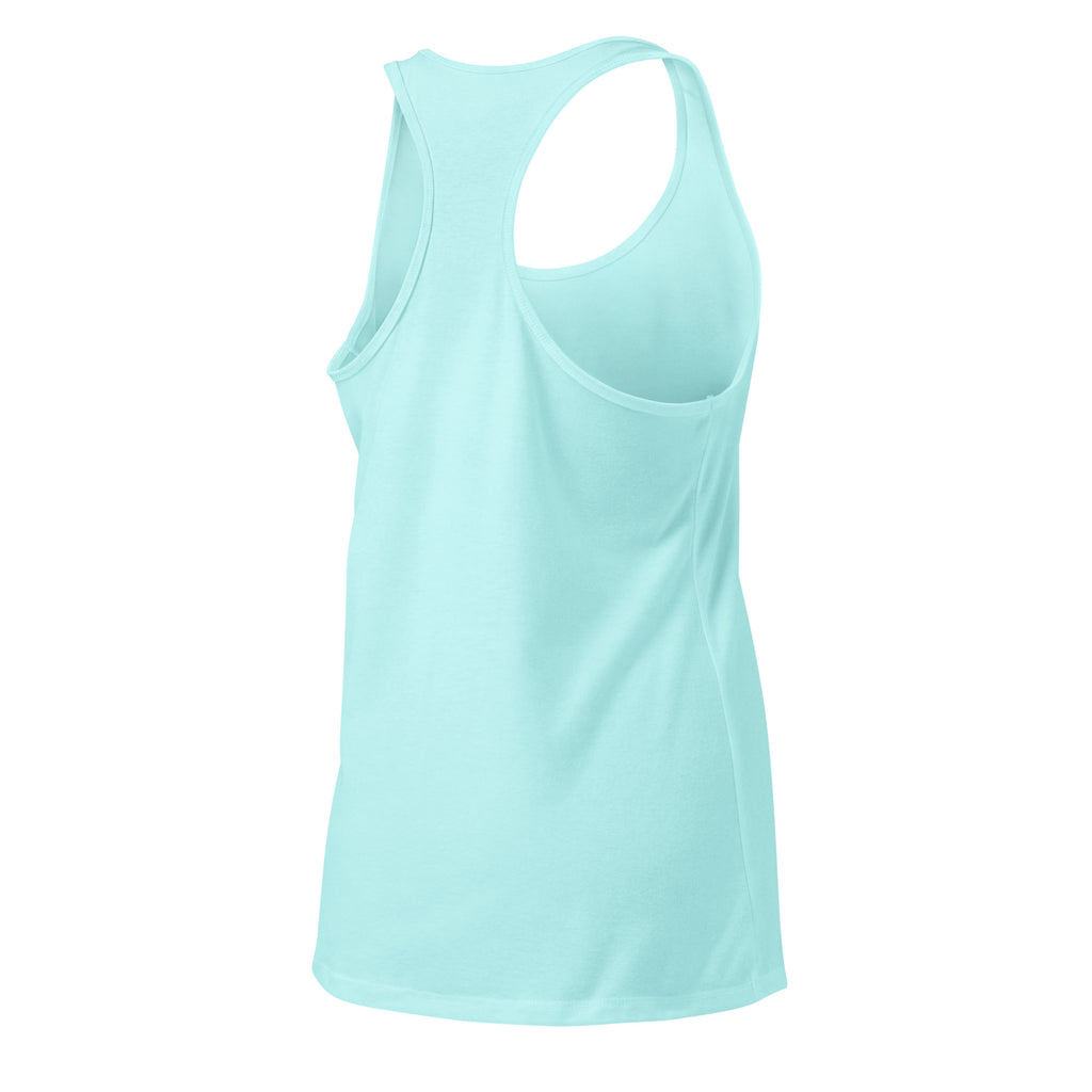 VVINONA Women's Fitted Racerback Tank in cancun – rear right view