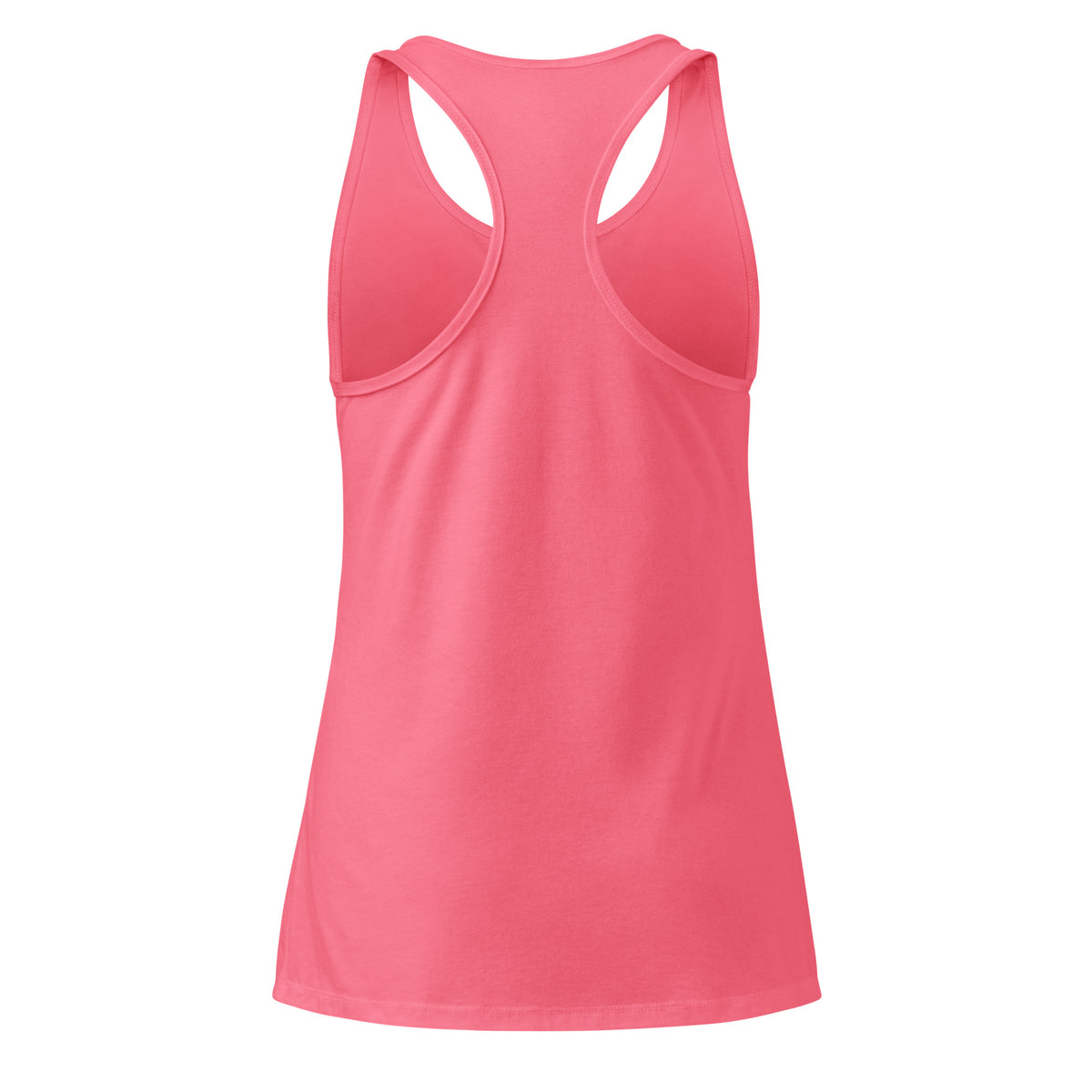 VVINONA Women's Fitted Racerback Tank in hot pink – back view