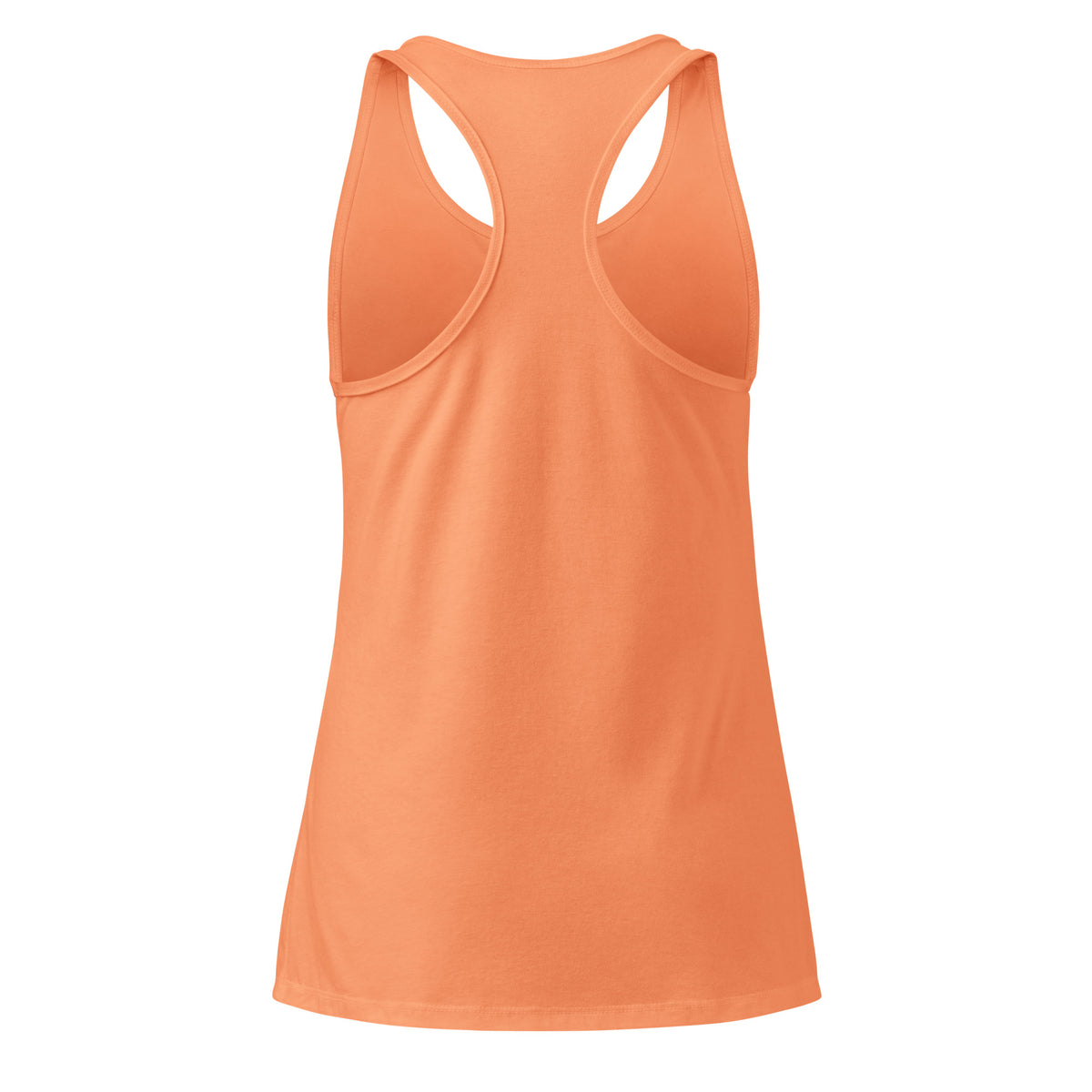 VVINONA Women's Fitted Racerback Tank in light orange – back view