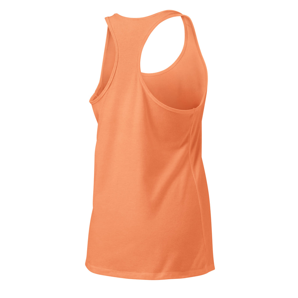 VVINONA Women's Fitted Racerback Tank in light orange – rear right view