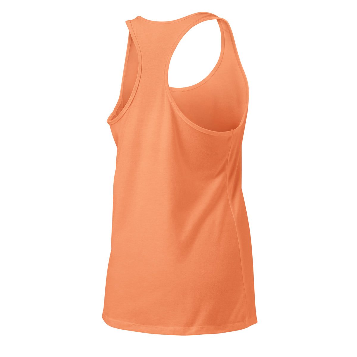 VVINONA Women's Fitted Racerback Tank in light orange – rear right view